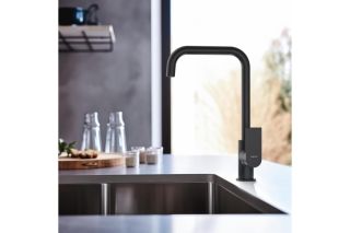 Смеситель для кухни Aquatek Лира AQ1480MB чёрный матовый